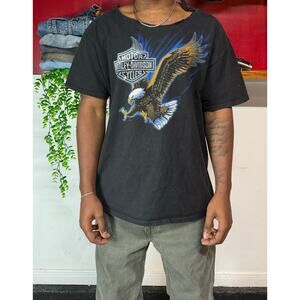 Cut harley davidson Tee